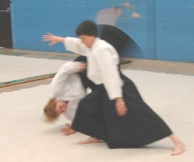 Aikido throw by Sue