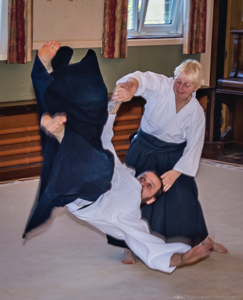 Aikido move executed by Chris
